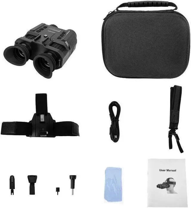 Alt view image 7 of 7 - NV8000 3D Night Vision Binoculars Infrared Digital Head Mount Goggles Hunting