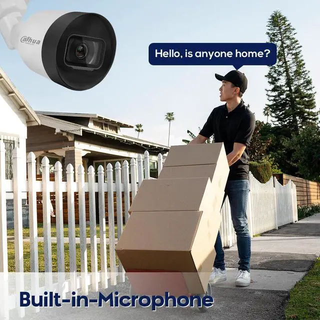 Alt view image 4 of 7 - IPC-HFW1230S1-A-S5 2MP 30m IR MIC POE IP Bullet Network Camera Audio 3.6mm/2.8mm