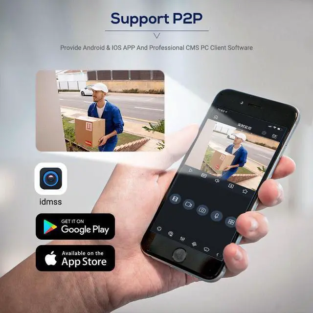 Alt view image 5 of 7 - IPC-HFW1230S1-A-S5 2MP 30m IR MIC POE IP Bullet Network Camera Audio 3.6mm/2.8mm