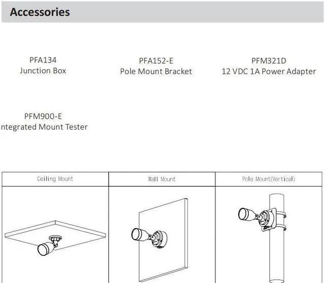 Alt view image 5 of 5 - IPC-HFW1439S1-A-LED-S6 4MP Entry Full-color Fixed-focal Bullet POE Network IP Camera Human Detection Built in Mic 3.6mm