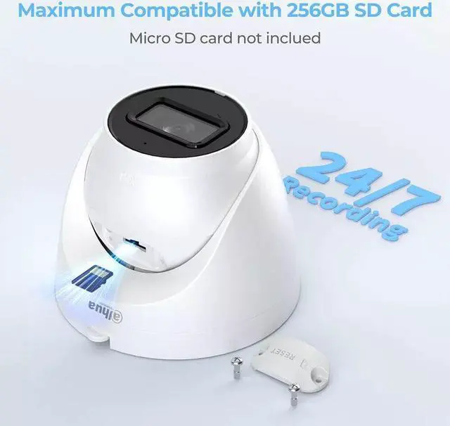 Alt view image 4 of 7 - IPC HDW2441T-S 4MP IR Fixed-focal Eyeball WizSense Network Camera night vision high-definition surveillance kit 3.6mm lens