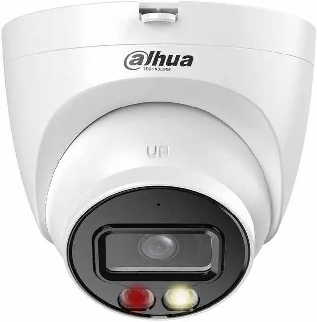 Alt view image 2 of 5 - 4MP Full-color IP Camera Dual Light WizSense MIC Warm IPC-HDW2449T-S-IL US White 3.6mm lens