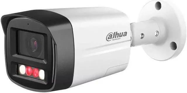 Alt view image 3 of 7 - IP Full-Color IPC-HFW2449TL-S-PV 4MP WizSense PoE 2-Way Talk SMD+ Camera