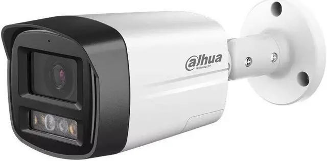 Alt view image 4 of 7 - IP Full-Color IPC-HFW2449TL-S-PV 4MP WizSense PoE 2-Way Talk SMD+ Camera