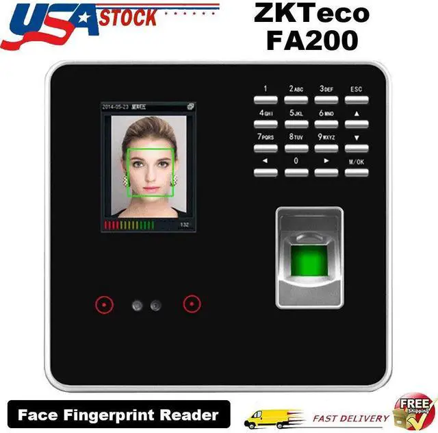 Main image of FA200 TCP/IP Time Attendance Access Control Face Fingerprint Reader US