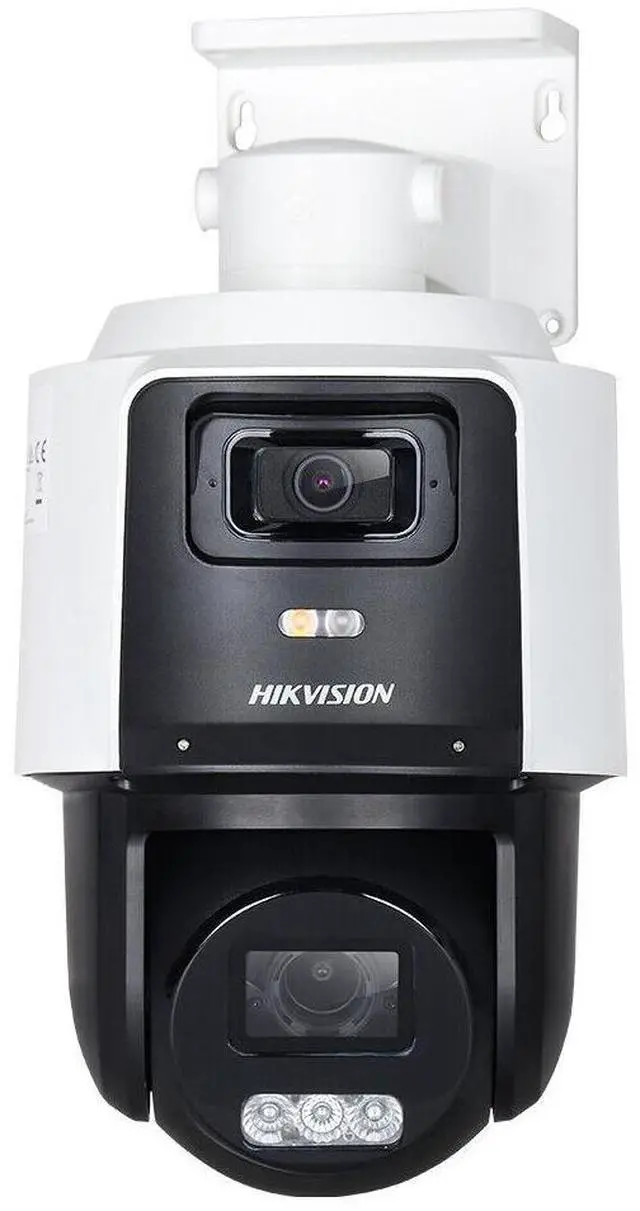 Alt view image 3 of 7 - DS-2SE3C404MWG-E/14 2.8-12mm Tandem Vu 4MP+4MP 4X PTZ POE Camera+2-Way Talk