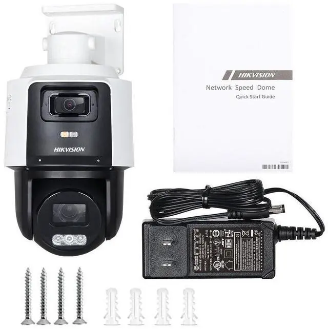 Alt view image 6 of 7 - DS-2SE3C404MWG-E/14 2.8-12mm Tandem Vu 4MP+4MP 4X PTZ POE Camera+2-Way Talk