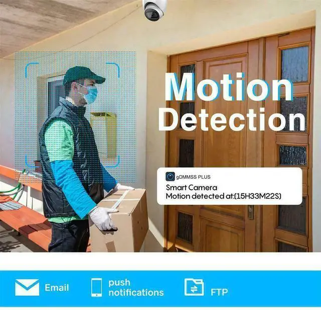 Alt view image 6 of 7 - 4MP Starlight IP Camera POE IPC-HDW2431TM-AS-S2 Audio Mic IR night TF 3.6mm
