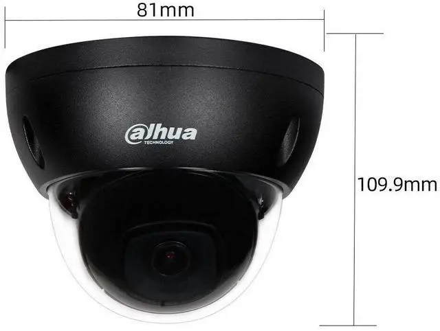 Alt view image 4 of 4 - 4K 8MP Dome IP Camera Starlight IR30m PoE IP67 IPC-HDBW2831E-S-S2 Black 2.8mm lens