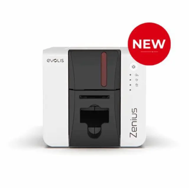 Alt view image 3 of 7 - Evolis Zenius 2 Classic Single Side Fire Red Photo ID Card Printer With USB Port