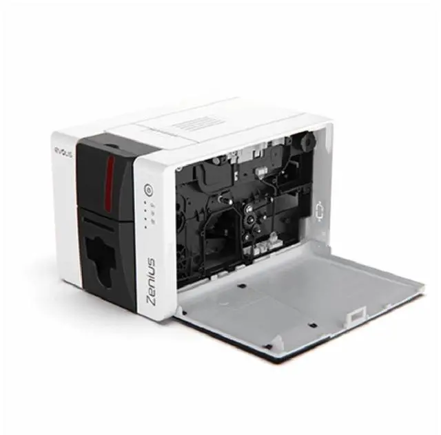 Alt view image 4 of 7 - Evolis Zenius 2 Classic Single Side Fire Red Photo ID Card Printer With USB Port