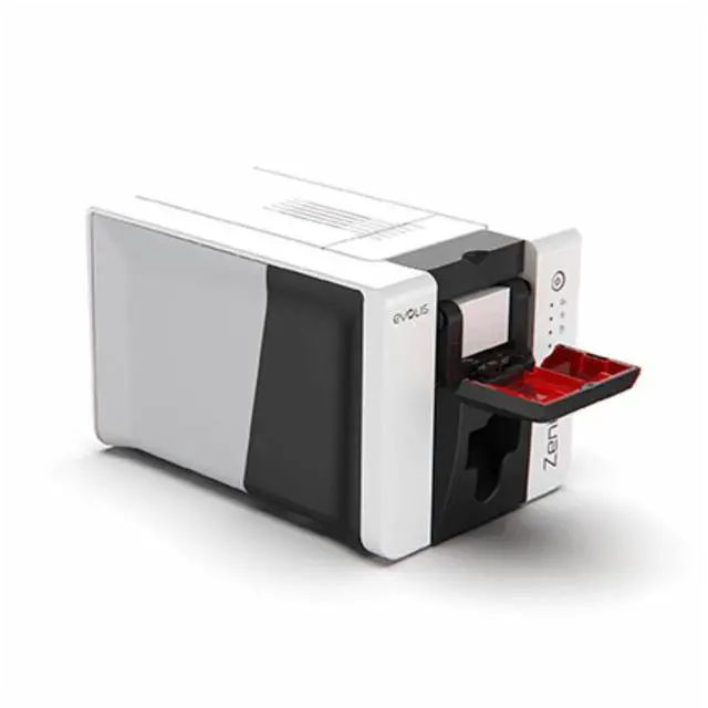 Alt view image 7 of 7 - Evolis Zenius 2 Single-Sided 300dpi Edge-to-edge Color ID Card Printer USB