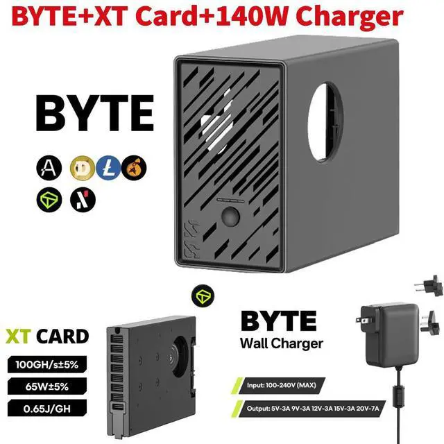 Main image of 1X BYTE Miner+1X XT Card+1X 140W Charger