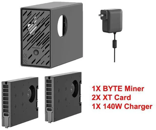 Main image of 1X BYTE Miner+2X XT Card+1X 140W Charger