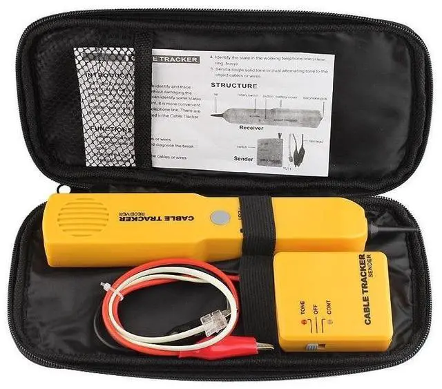 Alt view image 2 of 6 - CABLE FINDER TONE GENERATOR PROBE TRACKER WIRE NETWORK TESTER TRACER KIT
