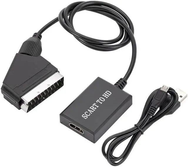 Alt view image 6 of 6 - 1080P SCART to HD Audio and Video Cable Box Adapter HD 1080P Video Conversion