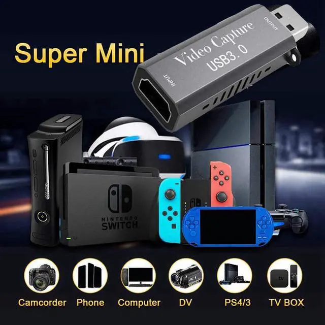 Alt view image 3 of 6 - HDMI Video Capture Card, HDMI To USB 3.0 Game Capture Audio Video Grabber With Cleaning Brush Scrubber Drill Brushes