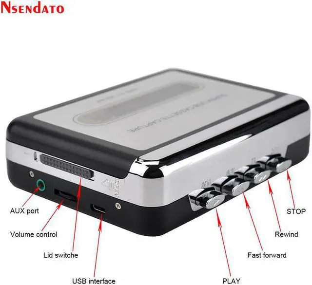 Alt view image 4 of 6 - EZCAP 220 Cassette Capture Radio Player Cassette Tape to MP3 Converter Capture Audio Music Player Tape Cassette Recorder Via USB