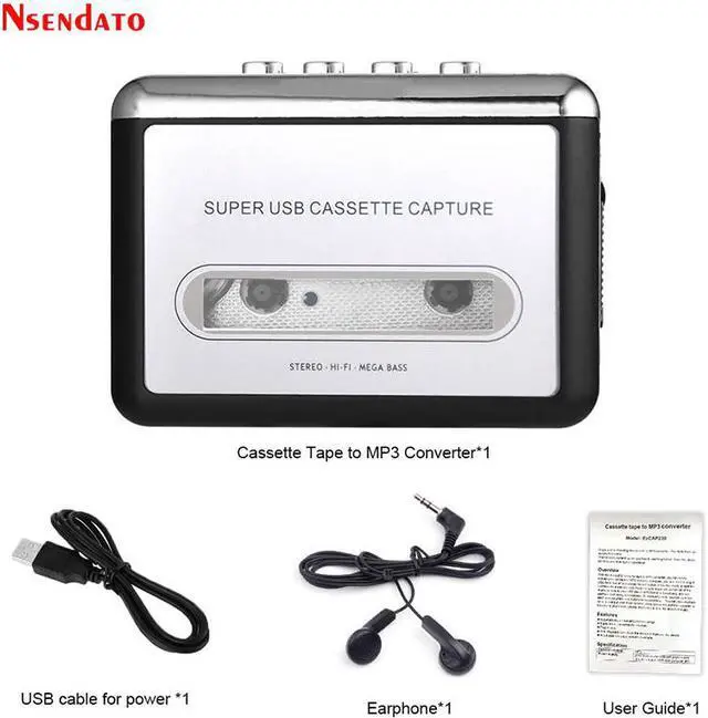 Alt view image 6 of 6 - EZCAP 220 Cassette Capture Radio Player Cassette Tape to MP3 Converter Capture Audio Music Player Tape Cassette Recorder Via USB