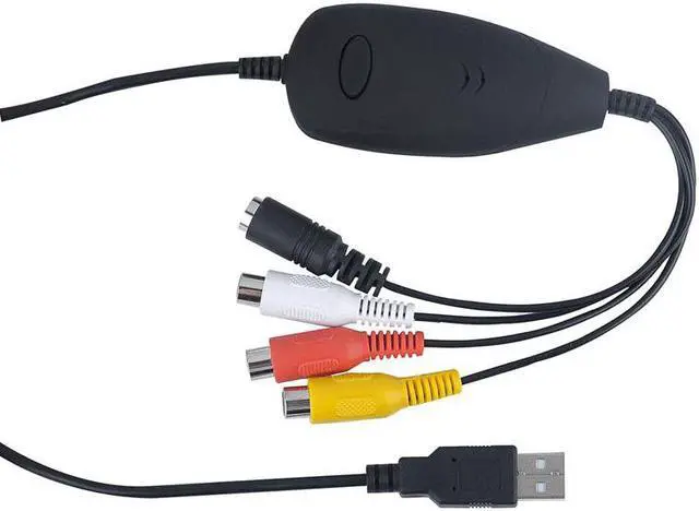 Alt view image 2 of 6 - Ezcap172 USB 2.0 Video Grabber AV S-Video Game Audio Capture Card Old Tape VHS 8mm Cassette Video Camera Camcorder Windows Win10