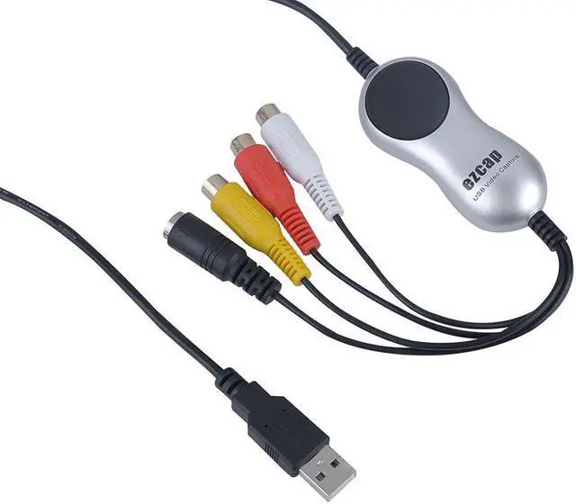 Alt view image 2 of 6 - USB 2.0 Video Capture Card V8 Hi8 DVD VHS Player DVR Recorder Converter AV S-video Video Audio To Digital for Windows 10 8.1 7