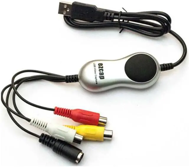 Alt view image 3 of 6 - USB 2.0 Video Capture Card V8 Hi8 DVD VHS Player DVR Recorder Converter AV S-video Video Audio To Digital for Windows 10 8.1 7