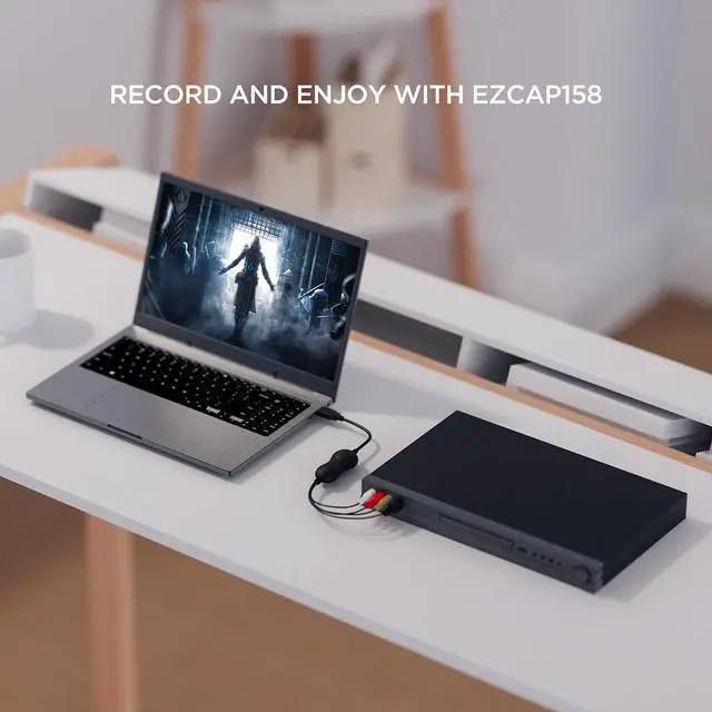 Alt view image 5 of 6 - EZCAP 158 USB 2.0 S-Video Grabber Video Capture Card Record for VHS Player Camcorder Camera Game Box for Windows10/8/7 MAC Win10
