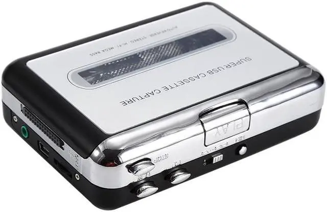 Alt view image 4 of 6 - USB Cassette Capture Radio Player Portable USB Cassette Tape to MP3 Converter Capture Audio Music Player Tape Cassette Recorder