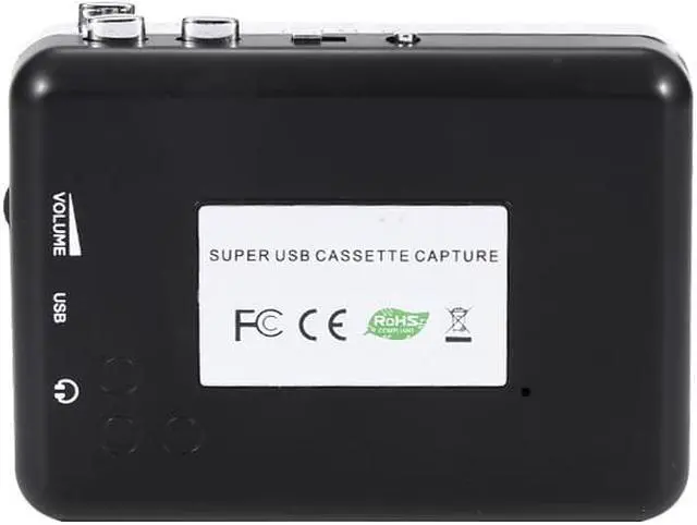 Alt view image 6 of 6 - USB Cassette Capture Radio Player Portable USB Cassette Tape to MP3 Converter Capture Audio Music Player Tape Cassette Recorder