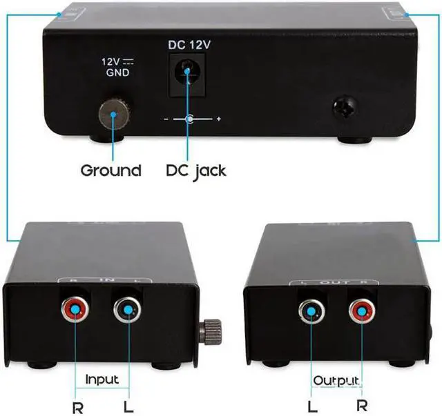 Alt view image 4 of 6 - PP900 Phono Turntable Preamplifier-Mini Electronic Audio Stereo Preamplifier, RCA Input and Low Noise Operation(US Plug)