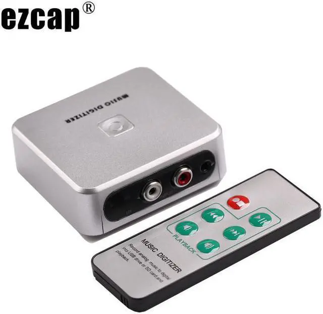 Main image of 3.5mm RCA Audio Capture Music Digitizer Recorder Convert Cassette Tape LP DVD Player Analog To Mp3 Format To USB U Disk SD Card
