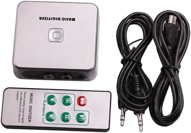 Alt view image 6 of 6 - 3.5mm RCA Audio Capture Music Digitizer Recorder Convert Cassette Tape LP DVD Player Analog To Mp3 Format To USB U Disk SD Card