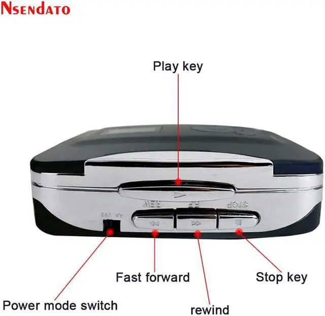 Alt view image 3 of 6 - EZCAP 230 USB Cassette Tape Player convert to mp3 Converter Recording Music into USB Flash Drive Adapter USB Cassette Player