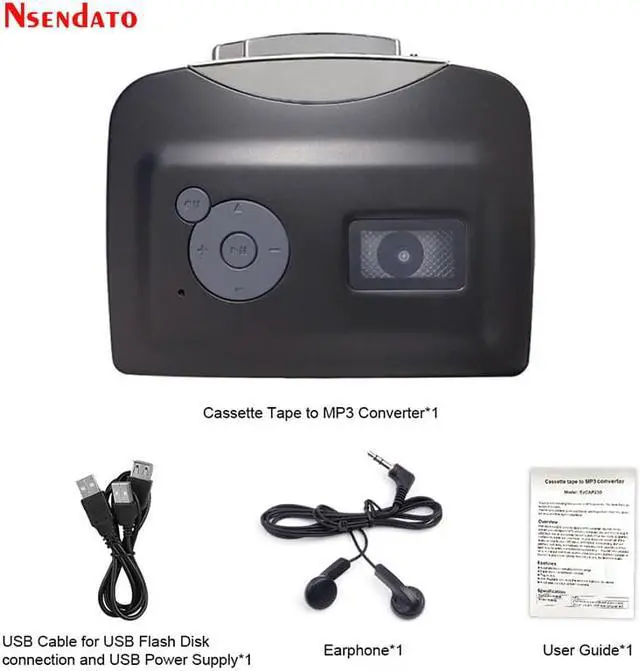 Alt view image 6 of 6 - EZCAP 230 USB Cassette Tape Player convert to mp3 Converter Recording Music into USB Flash Drive Adapter USB Cassette Player