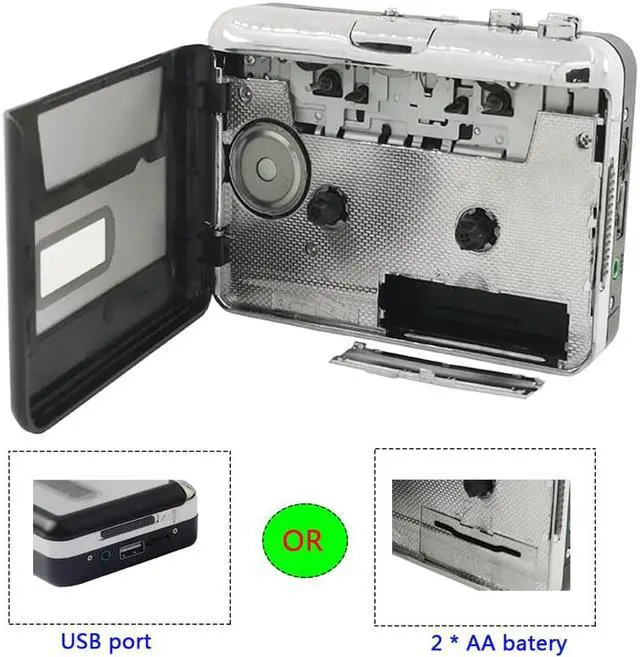 Alt view image 2 of 6 - Ezcap231 Cassette Tape to MP3 Converter USB Cassette Capture Walkman Tape Player Convert Tapes to USB Flash Drive No need PC