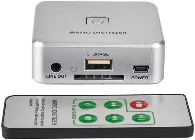 Alt view image 4 of 5 - Audio recorder Audio Capture USB Converter Convert old analog music cassette Vinyl to mp3 save to USB Flash Drive SD Card EZ241