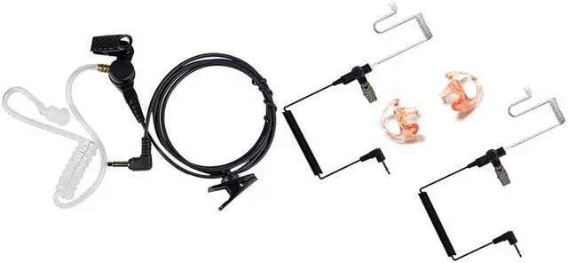 Main image of Straight Listen Only Transparent Flexible Acoustic Tube & 3.5Mm Police Listen Only Acoustic Tube Earpiece