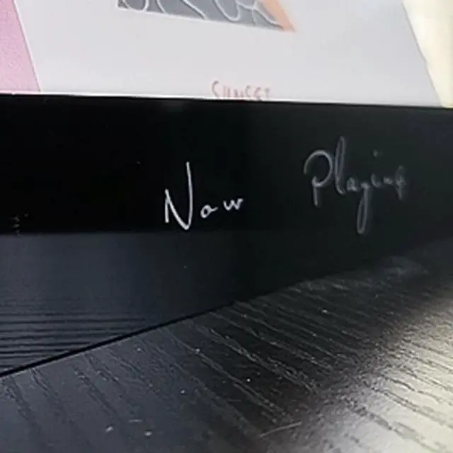 Alt view image 4 of 6 - Now Playing Acrylic Display Stand for LP Vinyl Record / Deluxe Packaging