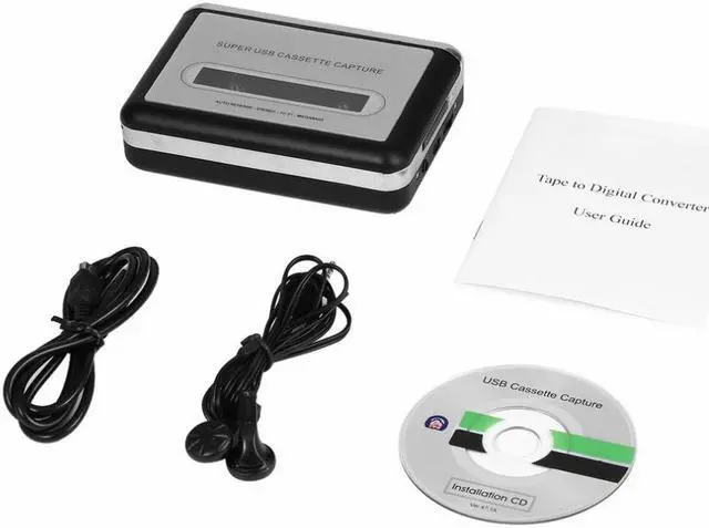 Alt view image 4 of 4 - USB cassette capture Player,Tape to PC, Super Portable USB Cassette-to-MP3 Converter Capture