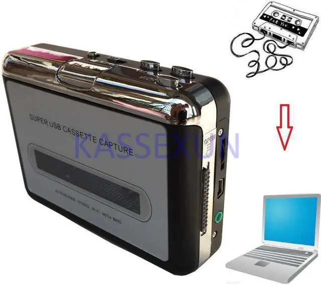 Alt view image 3 of 4 - cassete player mp3 converter, convert tape cassette to MP3 through PC  for Window7 Windows8 MAC OS