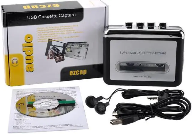 Alt view image 2 of 6 - Old Cassette Player converter, convert old cassette tape to mp3 through computer for Windows& MAC os smart easy to take