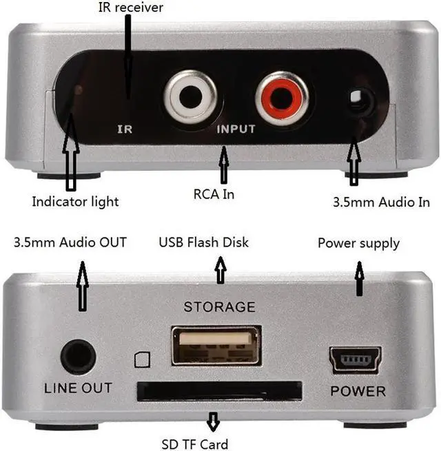 Alt view image 3 of 5 - Music Digitizer Converter Audio capture recorder , Convert Analog Music to USB Flash disk/ SD Card /MP3 player, No pc Required