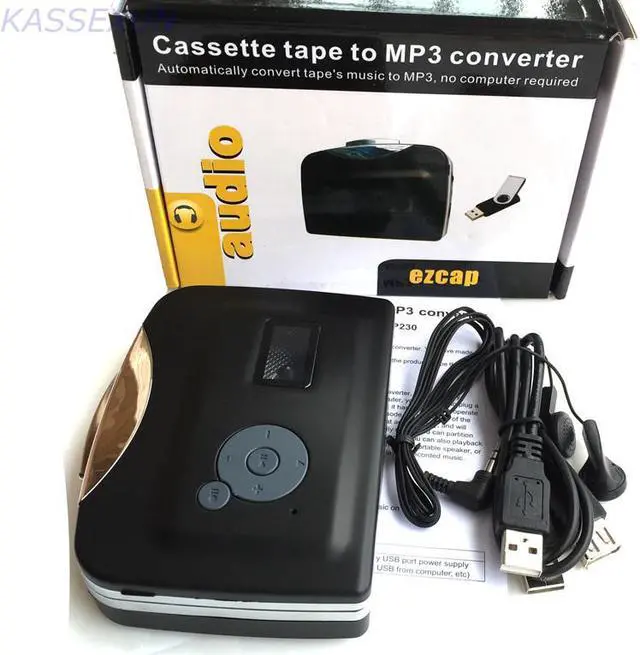 Alt view image 3 of 3 - USB cassette to mp3 converter, capture audio to mp3 in USB Flash Disk directly from old walkman cassette tape,