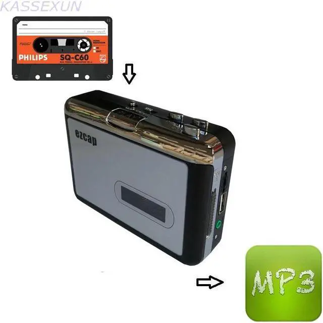 Alt view image 2 of 4 - usb cassette to mp3 converter, convert old cassette to mp3 save in U flash disk directly, no pc required