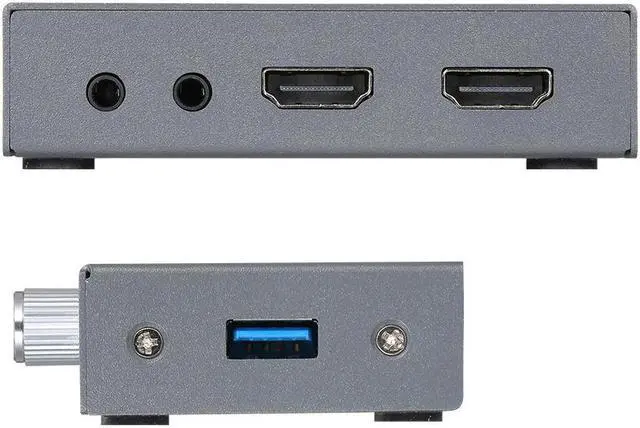 Alt view image 6 of 6 - Game Link Plus Game Video Capture Box 1080P Capture Card Maximum Support 2160P HD Video Input/Output w/ Volume Adjustment Knobs