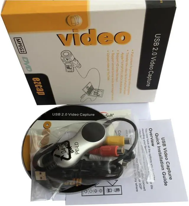 Alt view image 5 of 5 - USB2.0 Analog Video Recorder records video from VHS, VCR's, DVD Players, DVR's, Camcorders,Hi8,and Gaming Systems to PC