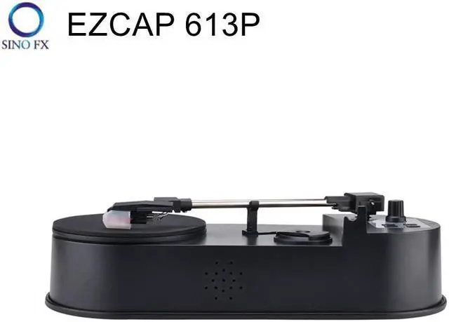 Alt view image 2 of 6 - Ezcap 613P 33/45 RPM Turntable Convert Vinyl Record to MP3 Converter Save Music to USB Flash Drive / SD Card With Speaker