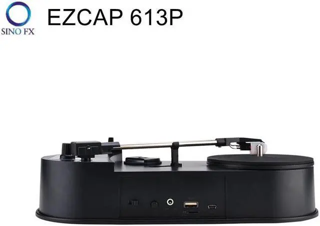 Alt view image 3 of 6 - Ezcap 613P 33/45 RPM Turntable Convert Vinyl Record to MP3 Converter Save Music to USB Flash Drive / SD Card With Speaker