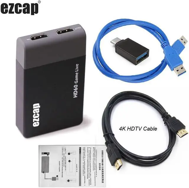 Main image of USB3.0 Video Capture Card 1080P Video Recording Box HDMI To USB 3.0 Game Live Streaming Broadcast Mic In Microphone HD Loop Out