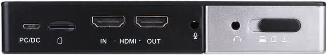 Alt view image 3 of 4 - 1080P60FPS Standalone HDMI Video Capture with 3.5inch Screen Built in Speaker MIC Input Record Video to Micro SD Card No Need PC